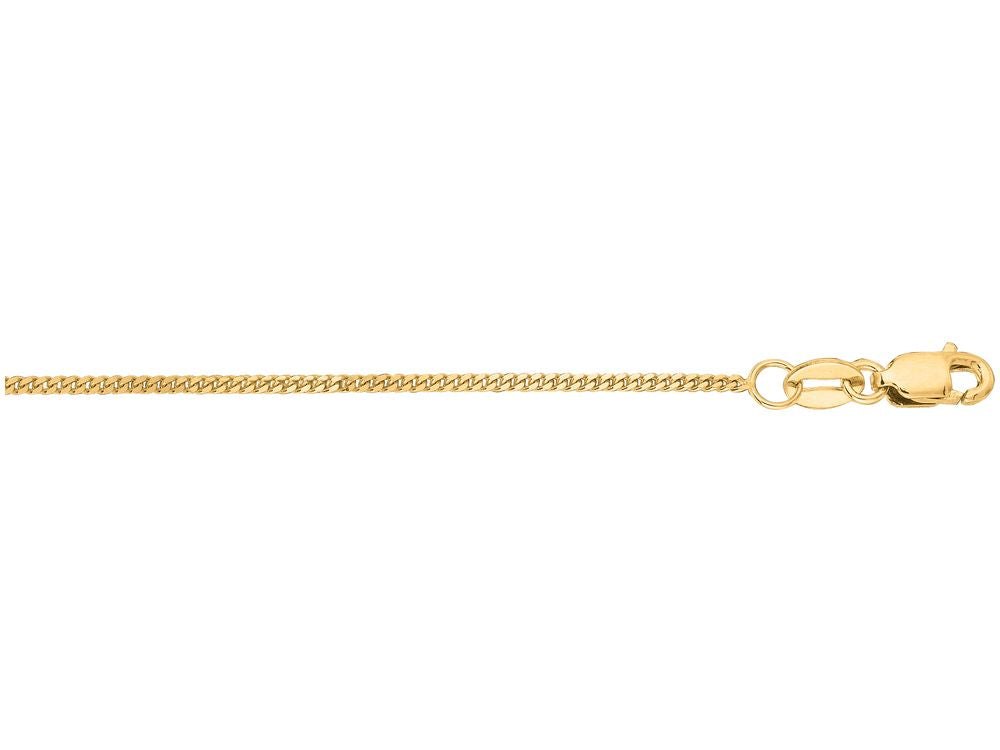 Finejewelers 10 Kt Yellow Gold 18 Inch 1.0mm Bright Cut Gourmette Chain With Lobster Clasp