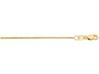 Finejewelers 10 Kt Yellow Gold 18 Inch 1.0mm Bright Cut Gourmette Chain With Lobster Clasp