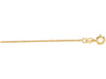 Finejewelers 10 Kt Yellow Gold 18 Inch 1.1mm Bright Cut Cable Chain With Lobster Clasp