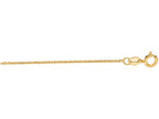 Finejewelers 10 Kt Yellow Gold 18 Inch 1.1mm Bright Cut Cable Chain With Lobster Clasp