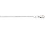 Finejewelers 10 Kt White Gold 18 Inch 1.0mm Bright Cut Gourmette Chain With Lobster Clasp