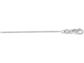 Finejewelers 10 Kt White Gold 18 Inch 1.1mm Bright Cut Cable Chain With Lobster Clasp