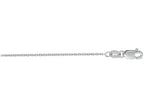Finejewelers 10 Kt White Gold 18 Inch 1.1mm Bright Cut Cable Chain With Lobster Clasp