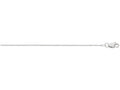 Finejewelers 10 Kt White Gold 18 Inch 0.8mm Shiny Box Chain With Lobster Clasp
