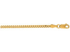 Finejewelers 10 Kt Yellow Gold 22 Inch 2.0mm Bright Cut Gourmette Chain With Lobster Clasp