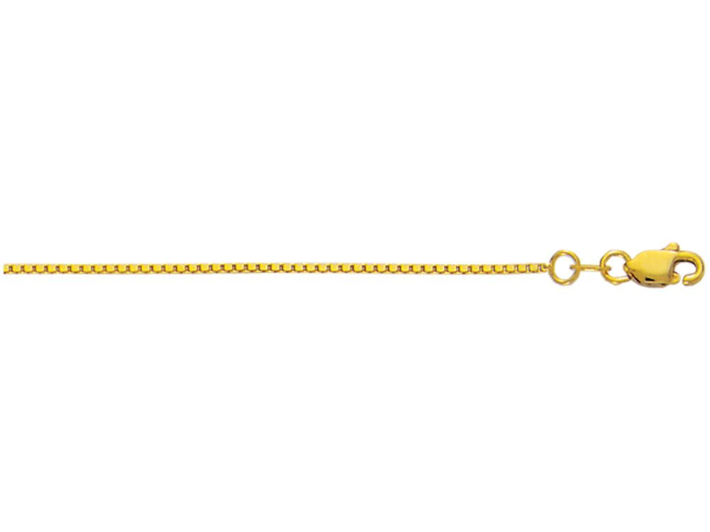 Finejewelers 10 Kt Yellow Gold 18 Inch 1.0mm Shiny Box Chain With Lobster Clasp
