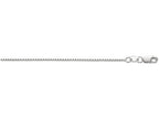 Finejewelers 10 Kt White Gold 18 Inch 1.0mm Shiny Box Chain With Lobster Clasp