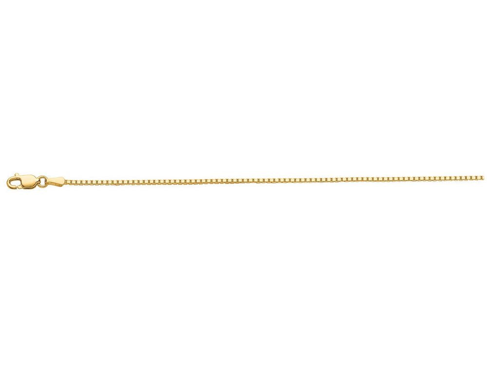 Finejewelers 10 Kt Yellow Gold 20 Inch 1.2mm Bright Cut Octagon Box Chain With Lobster Clasp