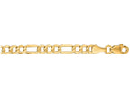 Finejewelers 10 Kt Yellow Gold 20 Inch 2.8mm Bright Cut Figaro Lite Link With Lobster Clasp