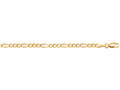Finejewelers 10 Kt Yellow Gold 16 Inch 3.0mm Bright Cut Royal Figaro Link With Lobster Clasp