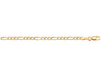 Finejewelers 10 Kt Yellow Gold 16 Inch 3.0mm Bright Cut Royal Figaro Link With Lobster Clasp