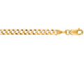 Finejewelers 10 Kt Yellow Gold 20 Inch 3.20mm Bright Cut Comfort Curb Chain With Lobster Clasp