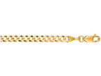 Finejewelers 10 Kt Yellow Gold 20 Inch 3.20mm Bright Cut Comfort Curb Chain With Lobster Clasp