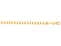 Finejewelers 10 Kt Yellow Gold 20 Inch 4.40mm Bright Cut Curb Lite Chain With Lobster Clasp