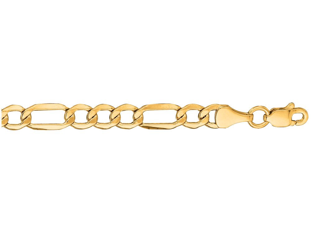 Finejewelers 10 Kt Yellow Gold 18 Inch 4.60mm Bright Cut Figaro Lite Link With Lobster Clasp