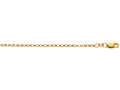 Finejewelers 10 Kt Yellow Gold 16 Inch 2.30mm Bright Cut Rolo Chain With Lobster Clasp