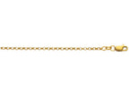 Finejewelers 10 Kt Yellow Gold 16 Inch 2.30mm Bright Cut Rolo Chain With Lobster Clasp