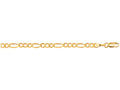 Finejewelers 10 Kt Yellow Gold 18 Inch 4.0mm Bright Cut Royal Figaro Link With Lobster Clasp