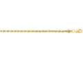 Finejewelers 10 Kt Yellow Gold 16 Inch 2.0mm Hollow Sparkle Semi-solid Rope Chain Lobster Clasp