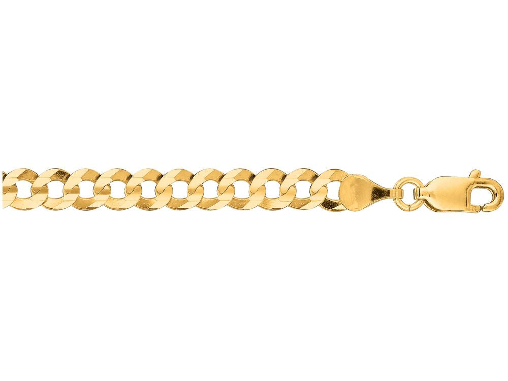 Finejewelers 10 Kt Yellow Gold 20 Inch 4.70mm Bright Cut Comfort Curb Chain With Lobster Clasp