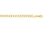 Finejewelers 10 Kt Yellow Gold 22 Inch 5.30mm Bright Cut Curb Lite Chain With Lobster Clasp