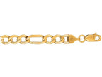 Finejewelers 10 Kt Yellow Gold 18 Inch 5.40mm Bright Cut Figaro Lite Link With Lobster Clasp