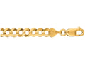 Finejewelers 10 Kt Yellow Gold 20 Inch 5.70mm Bright Cut Comfort Curb Chain With Lobster Clasp