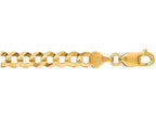 Finejewelers 10 Kt Yellow Gold 20 Inch 5.70mm Bright Cut Comfort Curb Chain With Lobster Clasp