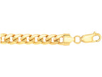 Finejewelers 10 Kt Yellow Gold 22 Inch 6mm Lite Miami Semi-solid Curb Necklace With Lobster Lock.