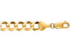 Finejewelers 10 Kt Yellow Gold 22 Inch 8.20mm Bright Cut Comfort Curb Chain With Lobster Clasp