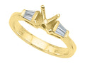 Finejewelers Baguette Diamonds Engagement Ring