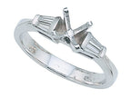 Finejewelers Baguette Diamonds Engagement Ring