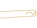Finejewelers 925 Sterling Silver 22 Inch Yellow Finish 1.5mm Adjustable Rope Chain Lobster Clasp