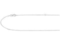 Finejewelers 925 Sterling Silver 18 Inch With Rhodium Finish Chain With Lobster Clasp