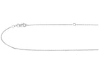 Finejewelers 925 Sterling Silver 18 Inch With Rhodium Finish Chain With Lobster Clasp