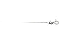 Finejewelers 925 Sterling Silver 16 Inch Rhodium Finish 0.6mm Classic Box Chain Spring Ring Clasp