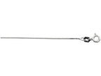 Finejewelers 925 Sterling Silver 16 Inch Rhodium Finish 0.6mm Classic Box Chain Spring Ring Clasp