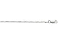 Finejewelers 925 Sterling Silver 16 Inch Rhodium Finish 1.5mm Bright Cut Box Chain Lobster Clasp