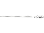Finejewelers 925 Sterling Silver 16 Inch Rhodium Finish 1.5mm Bright Cut Box Chain Lobster Clasp