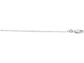 Finejewelers 925 Sterling Silver 16 Inch Rhodium Finish 1.1mm Bright Cut Cable Chain Lobster Clasp