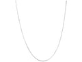 Finejewelers 925 Sterling Silver 16 Inch Rhodium Finish 1.4mm Bright Cut Cable Chain Lobster Clasp