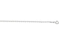 Finejewelers 925 Sterling Silver 16 Inch Rhodium Finish 1.5mm Bright Cut Cable Chain Lobster Clasp