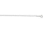 Finejewelers 925 Sterling Silver 16 Inch Rhodium Finish 1.5mm Bright Cut Cable Chain Lobster Clasp