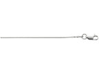 Finejewelers 925 Sterling Silver 16 Inch Rhodium Finish 0.9mm Octagon Snake Chain Lobster Clasp