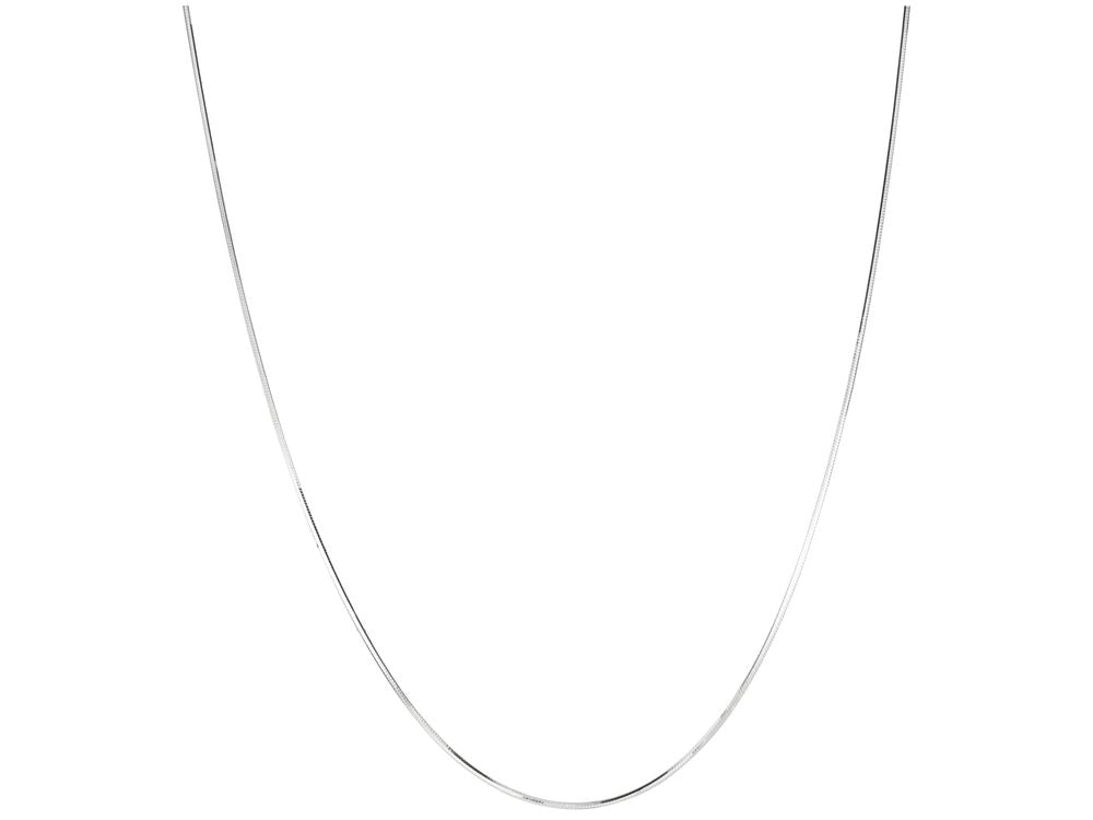 Finejewelers 925 Sterling Silver 16 Inch Rhodium Finish 1.1mm Octagonal Snake Chain Lobster Clasp