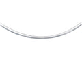 Finejewelers 925 Sterling Silver 16 Inch Rhodium Finish 6.0mm Bright Cut Classic Omega Lobster Clasp