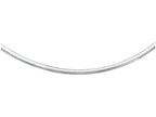 Finejewelers 925 Sterling Silver 16 Inch Rhodium Finish 6.0mm Bright Cut Classic Omega Lobster Clasp