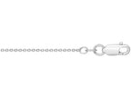 Finejewelers 925 Sterling Silver 16 Inch Rhodium Finish Shiny 1.5mm Basic Cable Link Chain Lobster Clasp