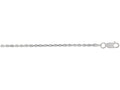 Finejewelers 925 Sterling Silver 16 Inch Rhodium Finish 1.8mm Bright Cut Rope Chain Lobster Clasp