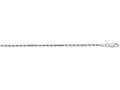 Finejewelers 925 Sterling Silver 16 Inch Rhodium Finish 2.2mm Bright Cut Rope Chain Lobster Clasp